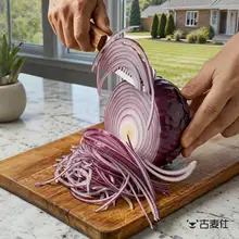 便利なキッチン用 包菜スライサー【二合一・ステンレス製・野菜・果物用】