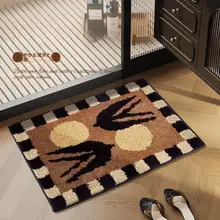 アンティーク風バスルームマット【吸水性・滑り止め・トイレ用・洗面所用】