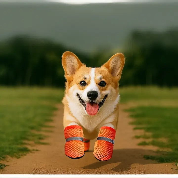 小型犬用ソフト底シューズ【汚れ防止・コーギー・テディ・ビション・夏用】