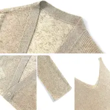 リネン素材の秋用カーディガン【薄手・洗練されたデザイン】