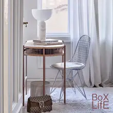 金属製のダイニングチェア【シンプルデザイン・一人用・バウハウススタイル】