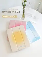 iPad Air 6対応 防弯アクリル保護ケース【10.2インチ・スタイラスペン収納可・三折タイプ】