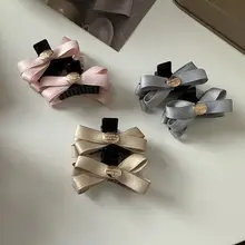 2個セット フランス風リボンヘアクリップ【小型・プリンセススタイル・アクセサリー】