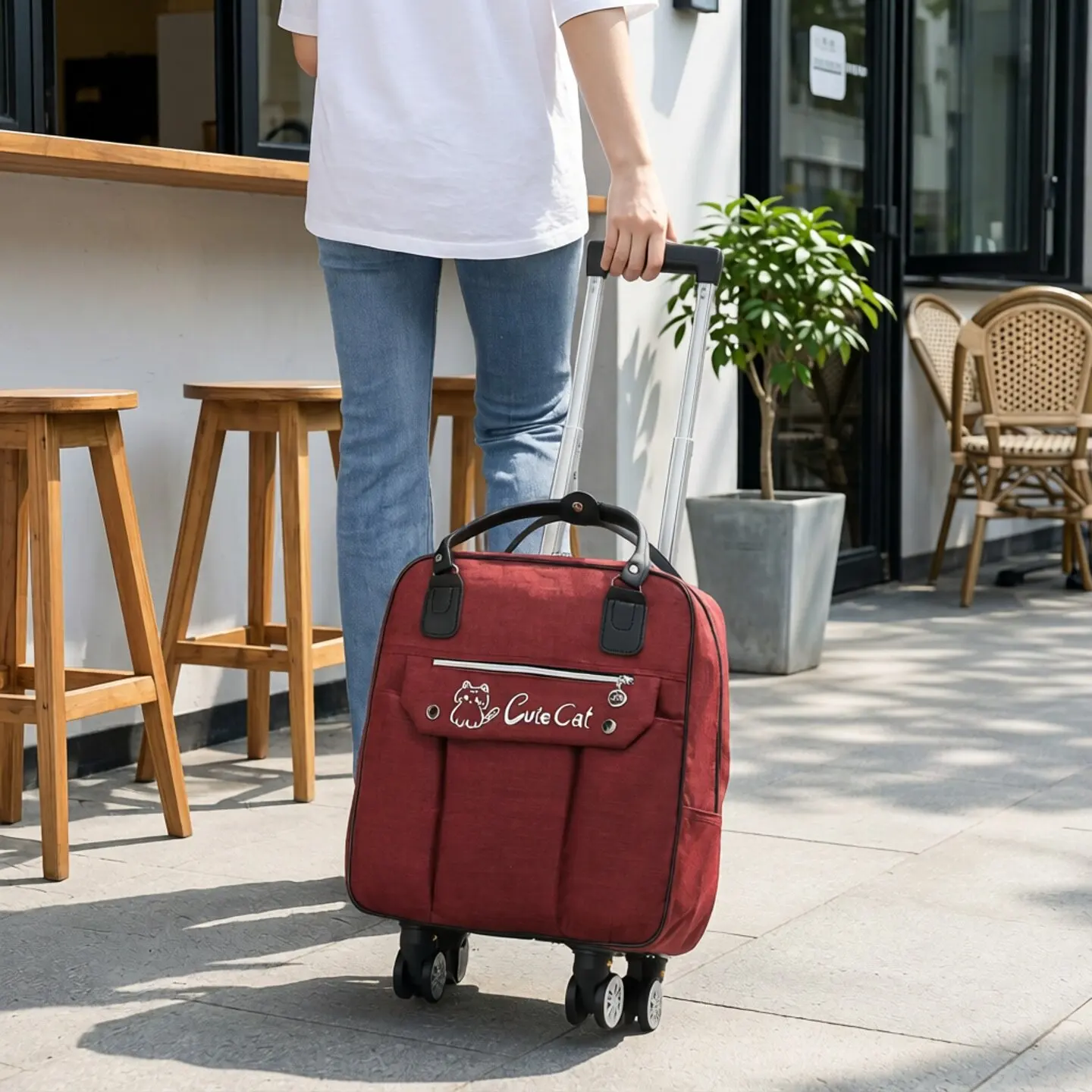 超軽量キャリーリュックサック：1泊2日出張や海外旅行の機内持ち込みに最適な大容量オックスフォードバッグ