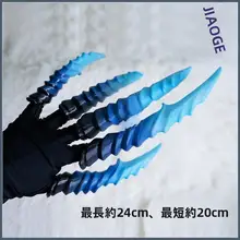 どらまキャラクターコスプレ用爪デザインのイヤリングとウエストアクセサリー【ファンタジー風】（セットアップ対応）