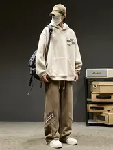 アメリカンスタイルのスポーツパンツ【秋春用・ストレートシルエット・カジュアル】（セットアップ対応）