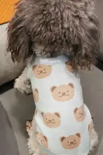 印刷されたパンダ柄犬服【秋冬用・厚手のセーター・保温・小型犬用】