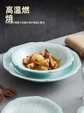 洗練されたデザイン！八角形の硬質釉面陶器プレート【家庭用・高品質・皿】