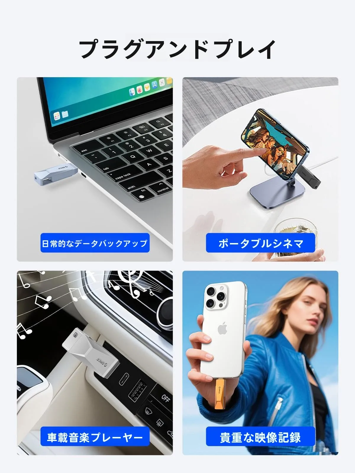 Orico CB05 USBメモリ：Type-Cデュアルインターフェースで高速データ移動とセキュリティ対策を実現