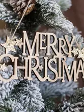 クリスマスデコレーション 木製サイン【メリークリスマス・フォトプロップス用】