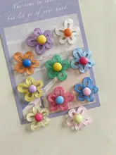 カラフルな花のデザインミニ冷蔵庫マグネット【磁石付き・装飾用】