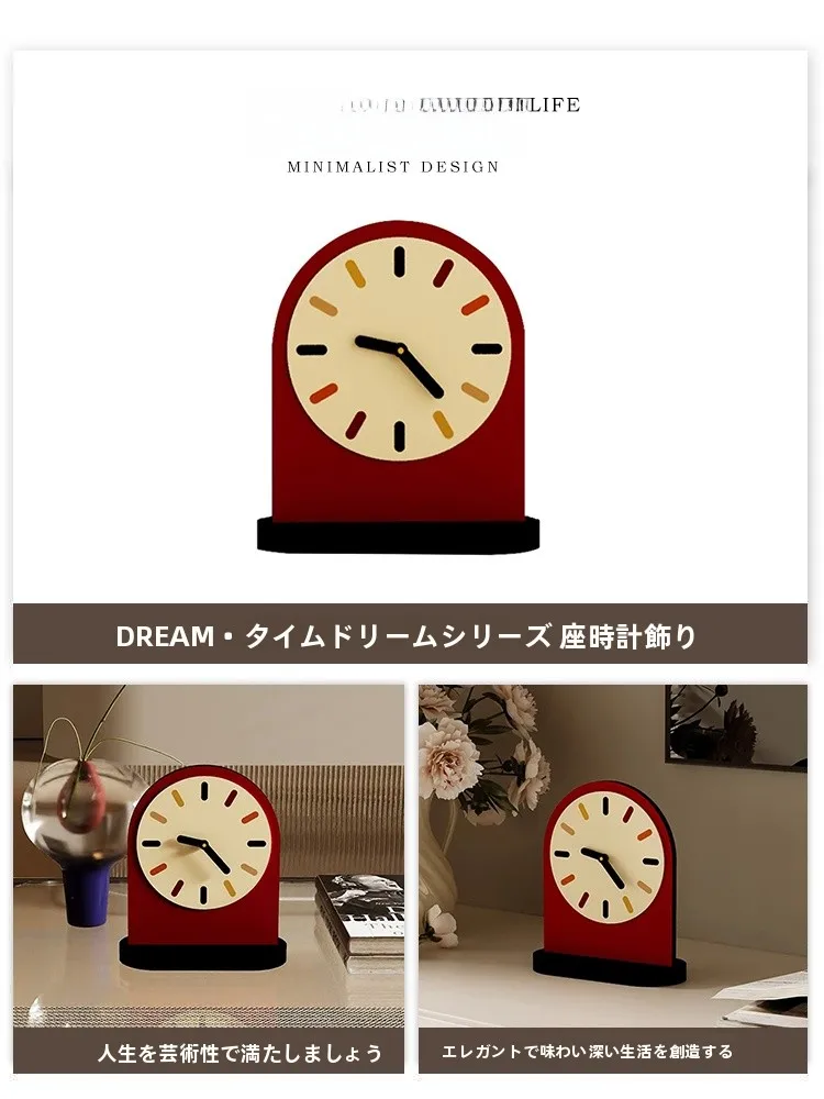 Tlife Dream モダンミニマリストデスククロック：静音設計とクリエイティブなデザインが特徴