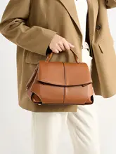 牛革製トートバッグ【大容量・通勤用・ショルダー＆クロスボディ】