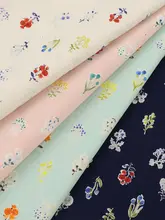 かわいいデザインの純綿布地小花束【柔らかく通気性に優れたテーブルクロス・衣類用】