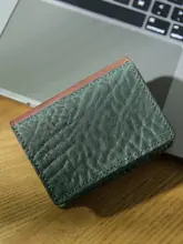 本革製カードケース【レトロ・シンプル・多カードポケット・短型・オーガニックレザー】