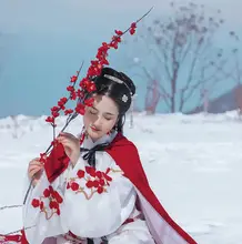 梅花の造花【古風撮影用・手持ち・中式インテリア装飾】