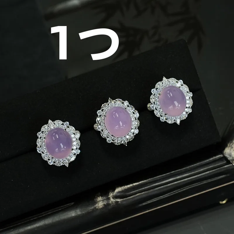 紫色天然アメジストリング：高品質オーバルカットで女性向けの宝石コレクションを実現