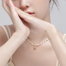 ローズスターライトビーズネックレス【SE410X333】