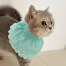 ペット用エプロン【猫・犬用・防水・食事用・舐め防止】