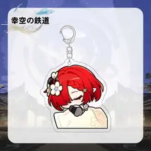 可愛い表情のアクリルキーホルダー【ゲーム関連・学生用バッグ飾り】