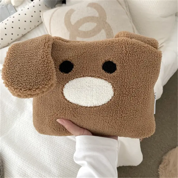 かわいい動物デザイン！パンダおそろいポーチ【ふんわり羊羔絨・化粧用・ウサギハンドバッグ付き】