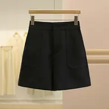 ハイウエストフリルデザインのワイドレッグカジュアルパンツ【フィット・秋用】（セットアップ対応）
