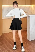 大きいサイズのプリーツスカート【夏用・ホワイト・防透け・ウエストゴム】（セットアップ対応）