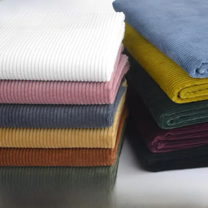 純綿コーデュロイ生地【高級服装用・ベビー用・柔らかい・厚手生地・DIYサンプル】