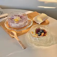 高級感あるガラス製デザートボウル【ヨーグルト・フルーツ・スイーツ用】