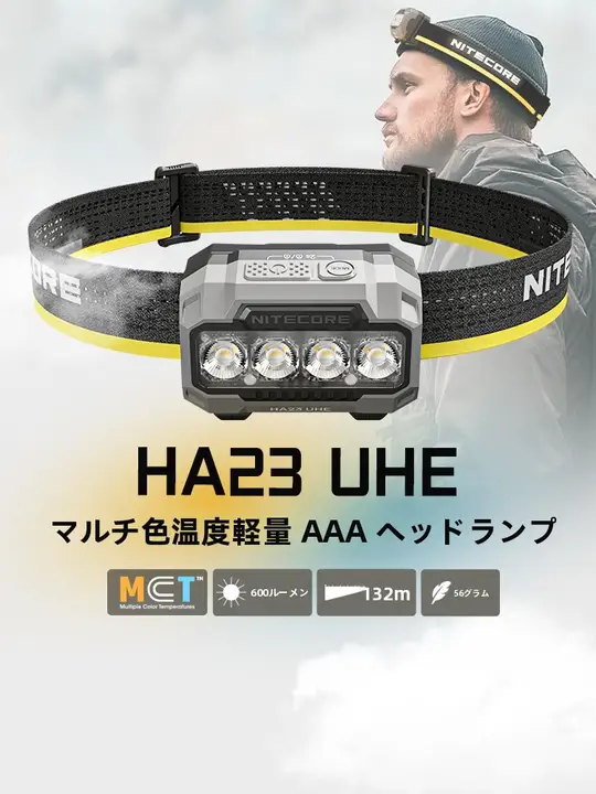 NITECORE アウトドア用ハイパワーヘッドライト【長時間バッテリー・登山・ハイキング向け】