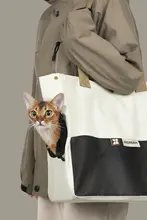 HiDREAM ショルダーキャンバスキャットバッグ【軽量・小型ペット用・ハンドキャリー】