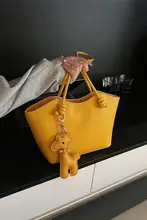 高級感あるファッション大容量ハンドバッグ【ショルダー・通勤用・バケツ型】（セットアップ対応）