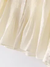 デザイン性に優れた透明感のあるアセテートシャツ【ゆったりシルエット・長袖・秋向け】