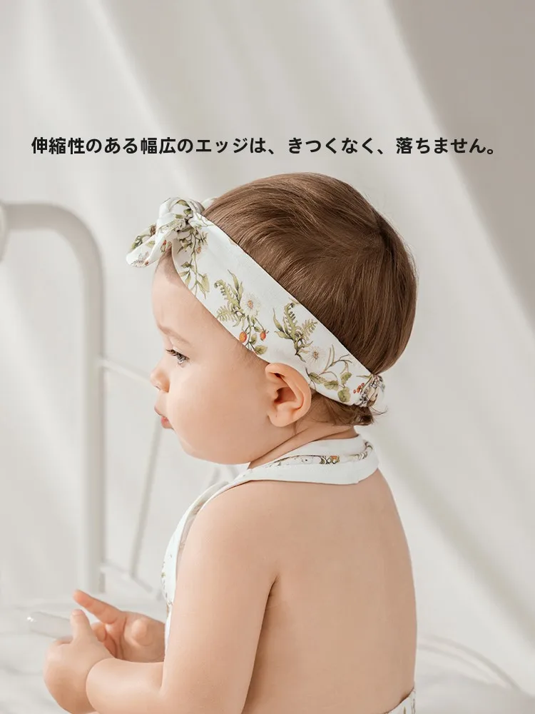 可愛いリボン付き赤ちゃん用ヘアバンド：モダール竹綿の軽やかなカジュアルデザインが実用性を実現