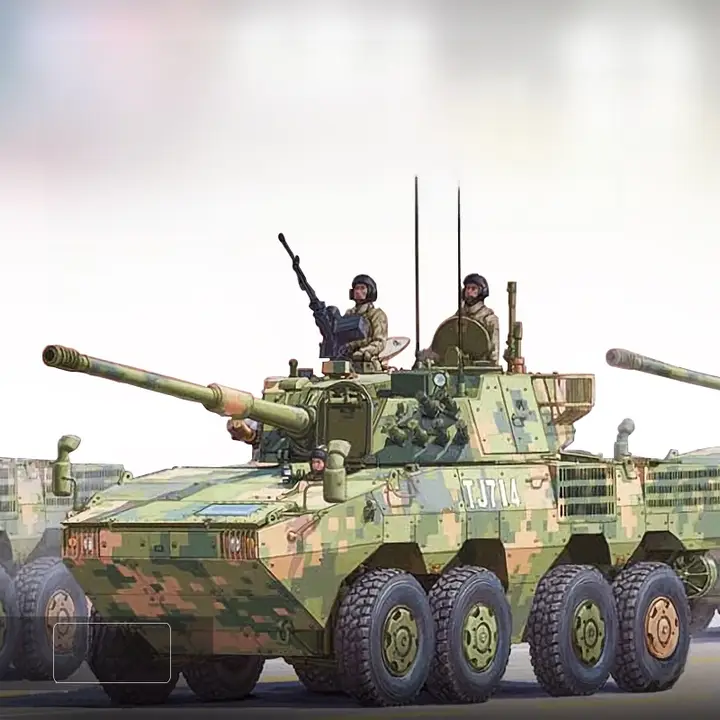 ZTL11輪式装甲突撃車【組立模型・ミリタリー】