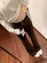 カラフルな微喇デザインのデニムパンツ【高腰・ルーズフィット・春夏向け】