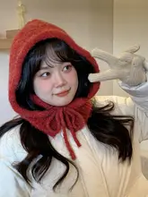 おしゃれなニットバラクラバ帽