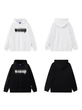 パーカー メンズ レディース 裏起毛 厚手 オーバーサイズ ぼかし ロゴ ストリート 秋冬 ペア 「WASSUP HEODS」