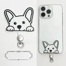 回転式金属クリップ付きスマホストラップ【牛津布・薄型・頑丈な固定具】