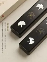 落葉檀の文房具置きペンスタンド【紫光檀製・デザイン】