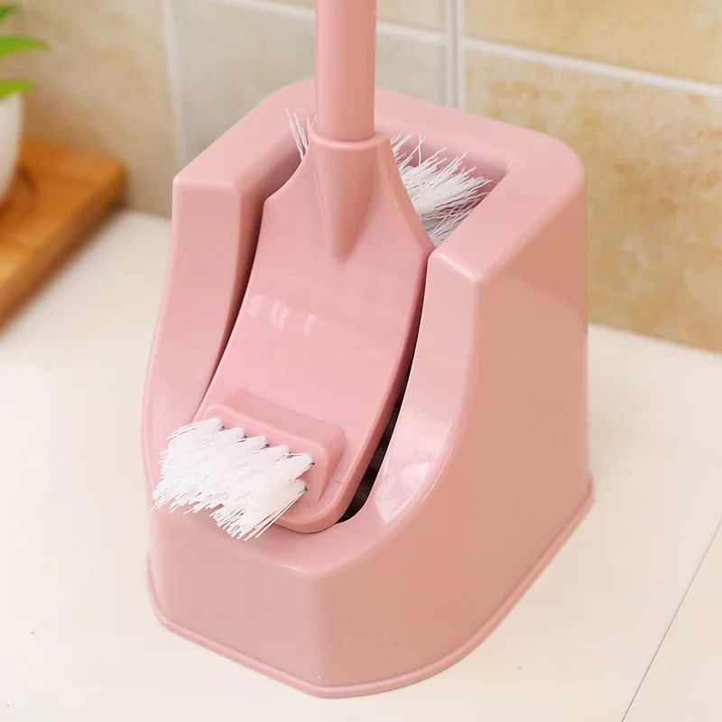 トイレ用ロングハンドルブラシセット：免打孔で簡単収納可能なソフト毛ブラシの実用性