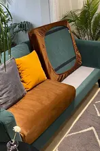 全包タイプの伸縮性ソファカバー【ユニバーサルフィット・フロアソファ用】
