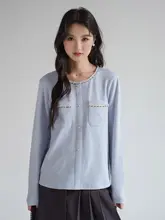 エlegantな長袖Tシャツ【大きいサイズ・コットン素材・カジュアルデザイン】（セットアップ対応）