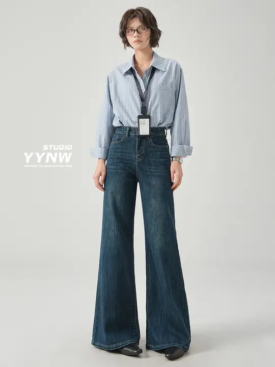 デニムパンツ レディース アメカジ ヴィンテージ 裏起毛 フレア 着痩せ 低身長向け マキシ丈 冬