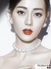 大きな真珠のネックレス【女性用・ドレスアクセサリー・チョーカースタイル】