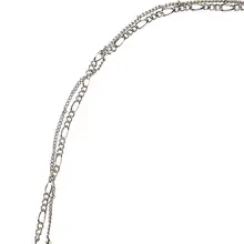 ダブルレイヤーのロックボーンネックレス【アートスタイル・ペンダント付き】