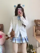 シンプルな白シャツ【学院風・丸襟・夏用・女性用】