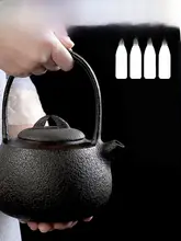 シンプルでレトロな鋳鉄製ティーポット【家庭用・大容量・煮沸用】