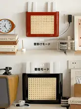 壁掛け収納ボックス【Wi-Fiルーター用・穴あけ不要・リビ ング向け】