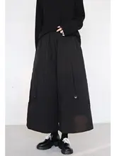 極上の柔らかさの保温性ボトムス【ワイドレッグ・冬用・立体裁断・暗い雰囲気】（セットアップ対応）